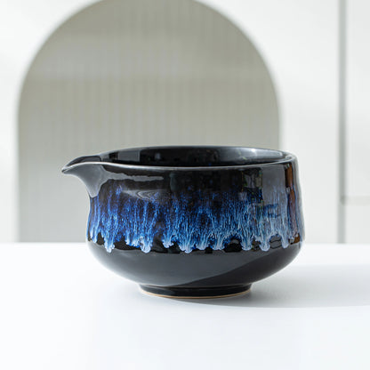 Matcha Set-Beginner Set Deep Ocean Pointy Bowl