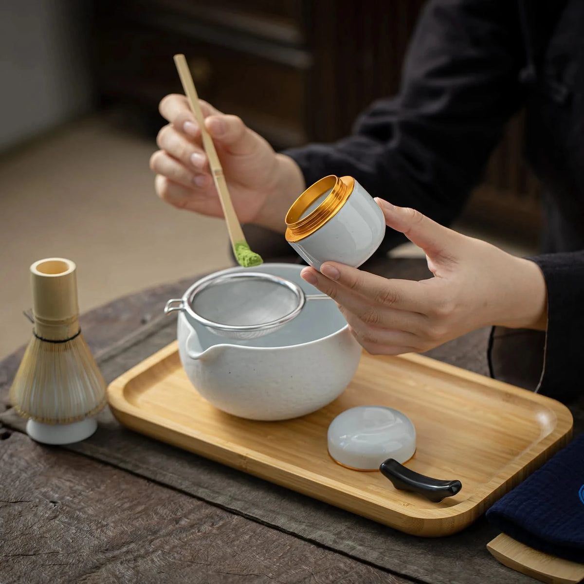 Matcha Set-Advanced Set Dusty White – TEANAGOO Matcha Set-Advanced Set Dusty White – TEANAGOO