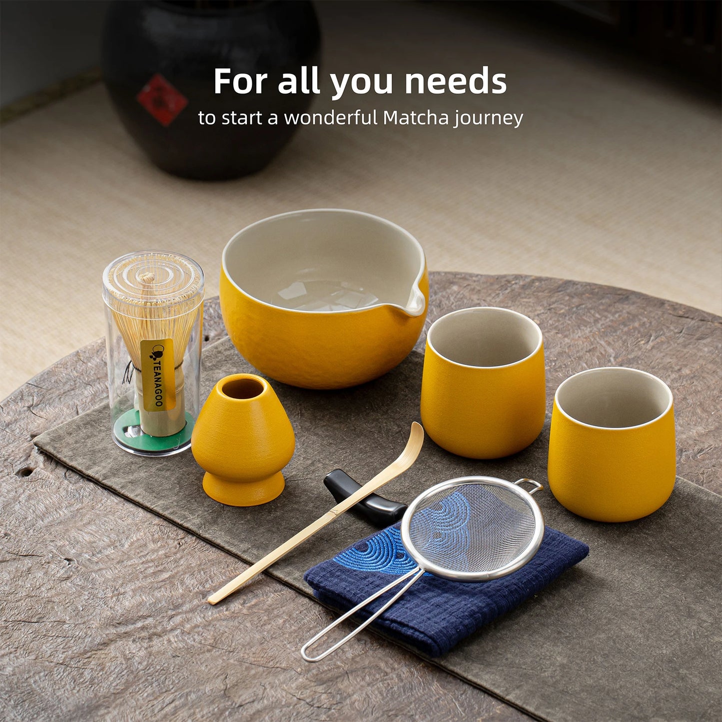Matcha Set-Sharing Set Yellow
