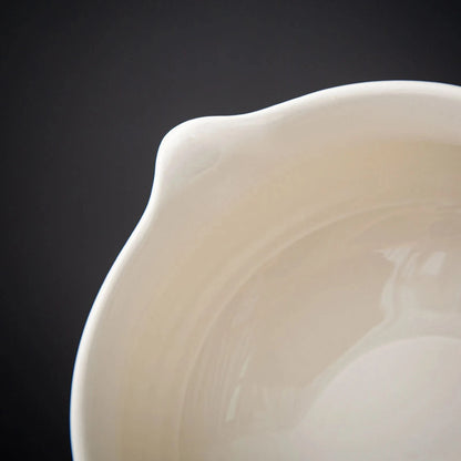 Matcha Set-Sharing Set Landscape Pinky White Pointy Bowl