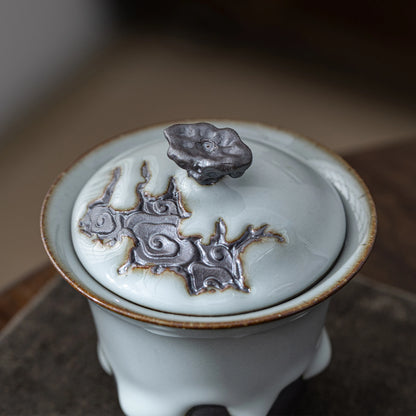 Cloud Crest ZEN Gaiwan Pearl Drip Glaze 110ml