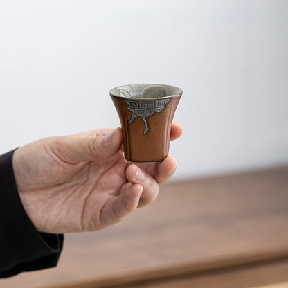 Rustic ZEN Tea Cup Earth Tone 30ml