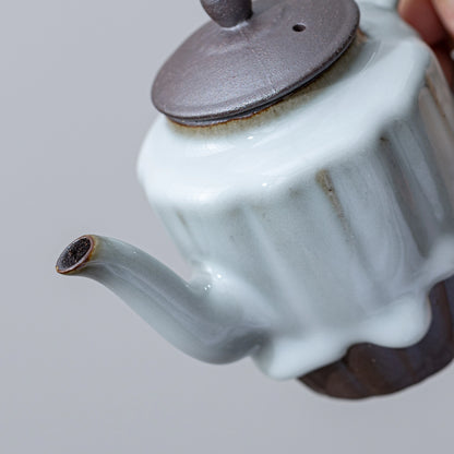 Jade Moon ZEN Teapot Pearl Drip Glaze 130ml
