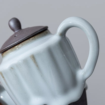 Jade Moon ZEN Teapot Pearl Drip Glaze 130ml