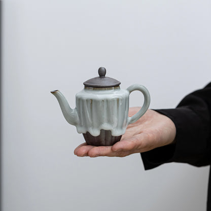 Jade Moon ZEN Teapot Pearl Drip Glaze 130ml
