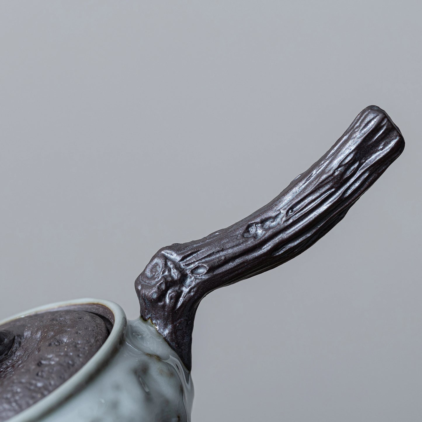 Withered Wood Side-Handle ZEN Teapot Pearl Drip Glaze 180ml