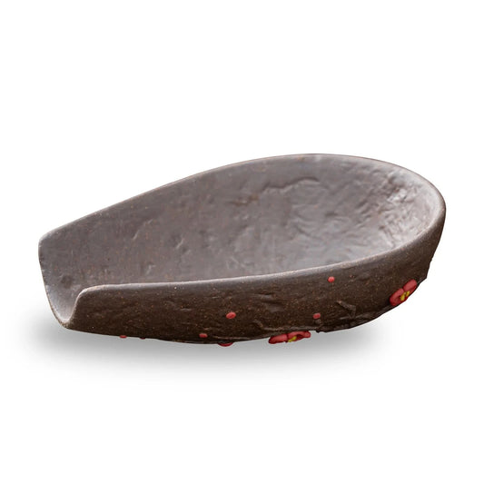 Raw Clay Plum Blossom Tea Holder