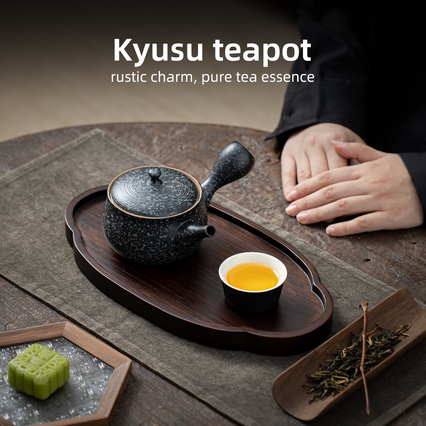 Ceramic Teapot with infuser Obsidian 250ml