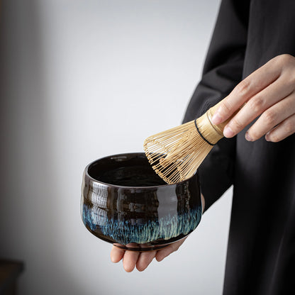 Matcha Set-Beginner Travel Set Skyfall with Leather Bag