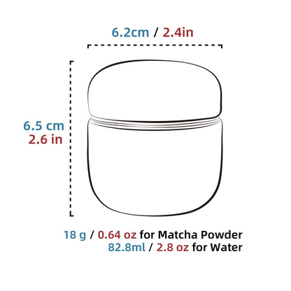 Tea Tin-Celadon Ceramic Tea Canister for Matcha Powder 18g Green Web