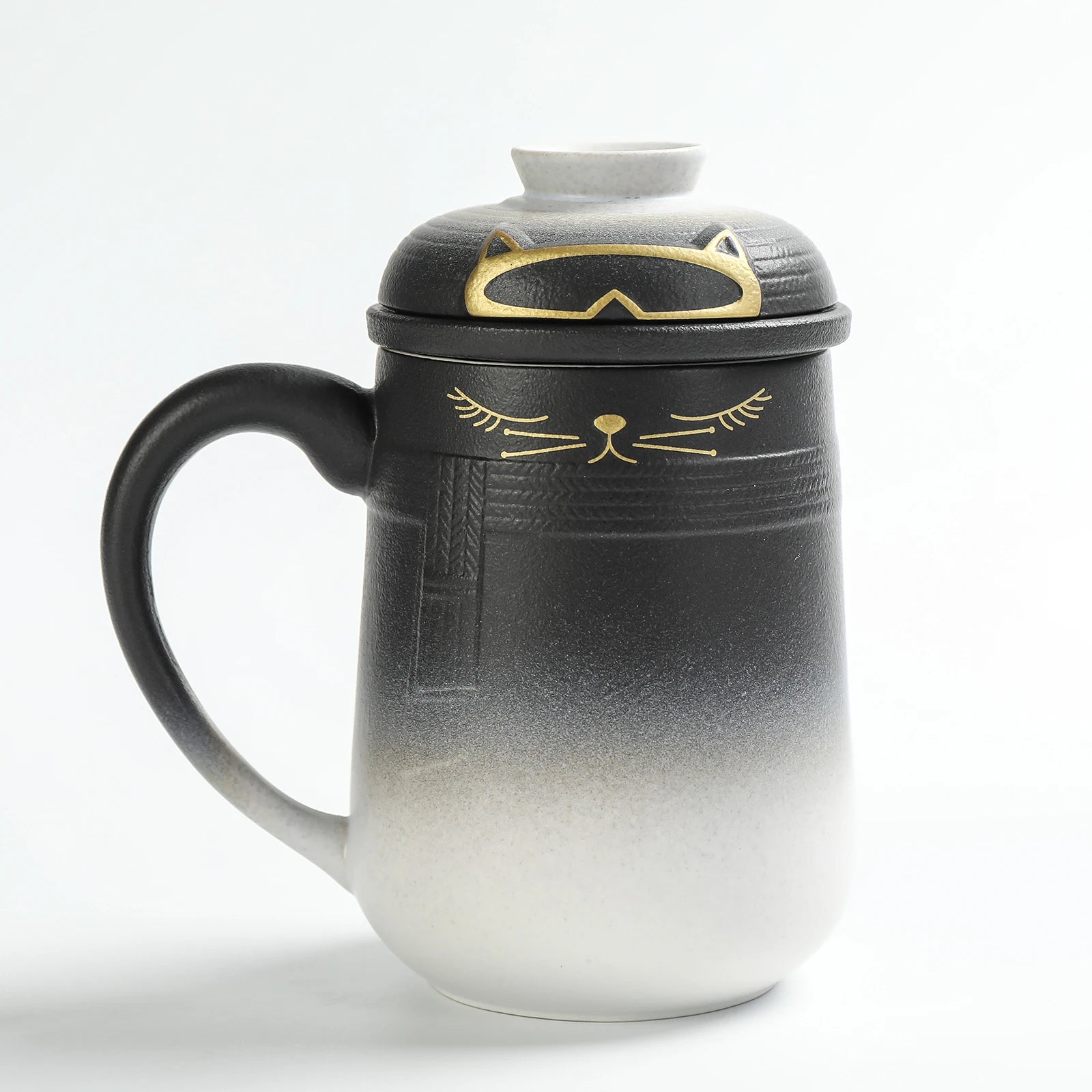 Cute Cat Tea mug Ceramic with Infuser – acacuss