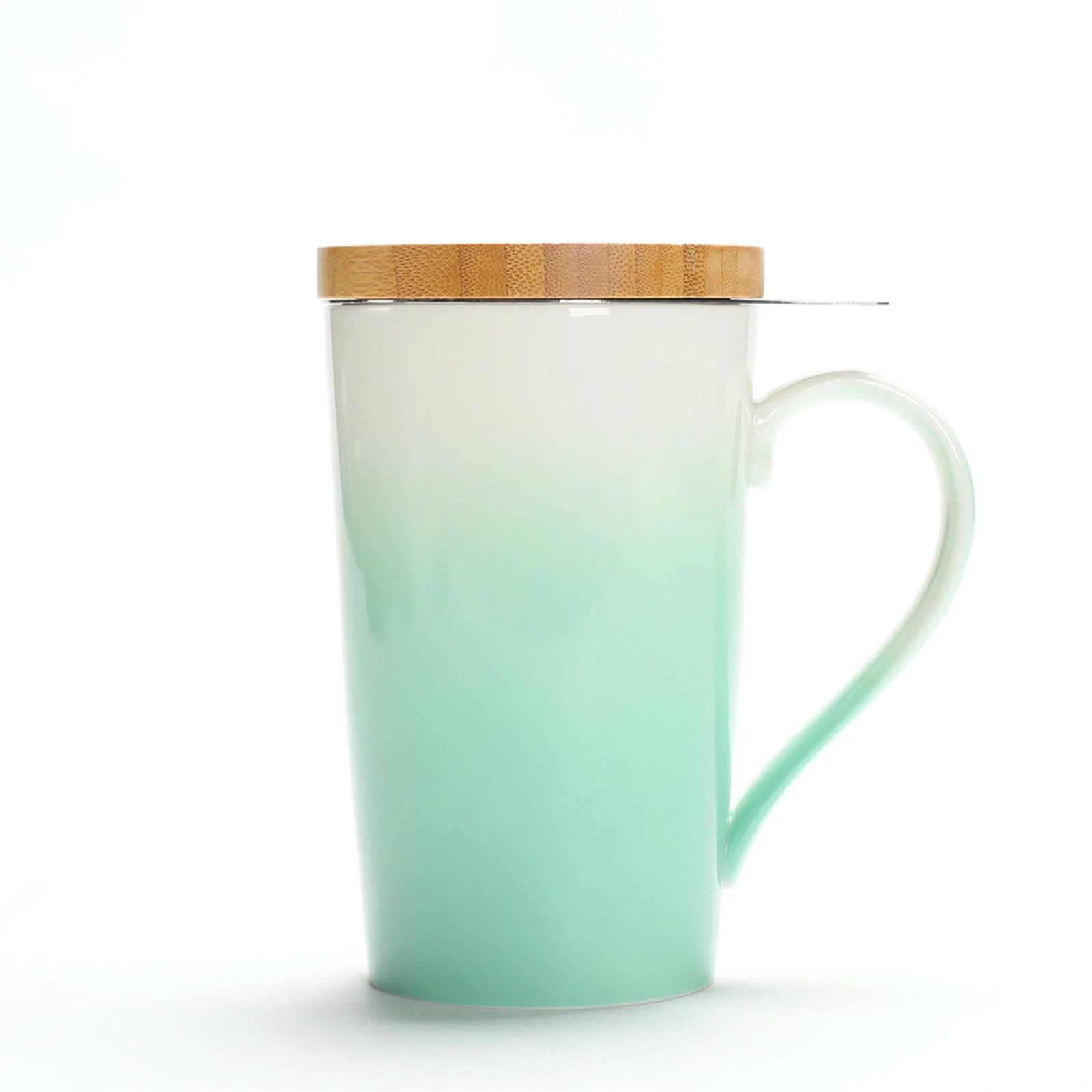 Porcelain Brewing Tea Mug Various Gradient Color 510ml/18oz | TEANAGOO ...