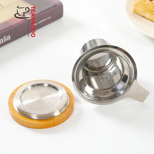 Wooden lid and strainer for Tea Mug