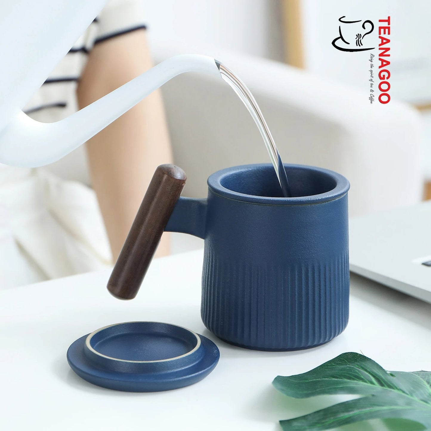 Ceramic Tea Mug with Infuser & Box Packing