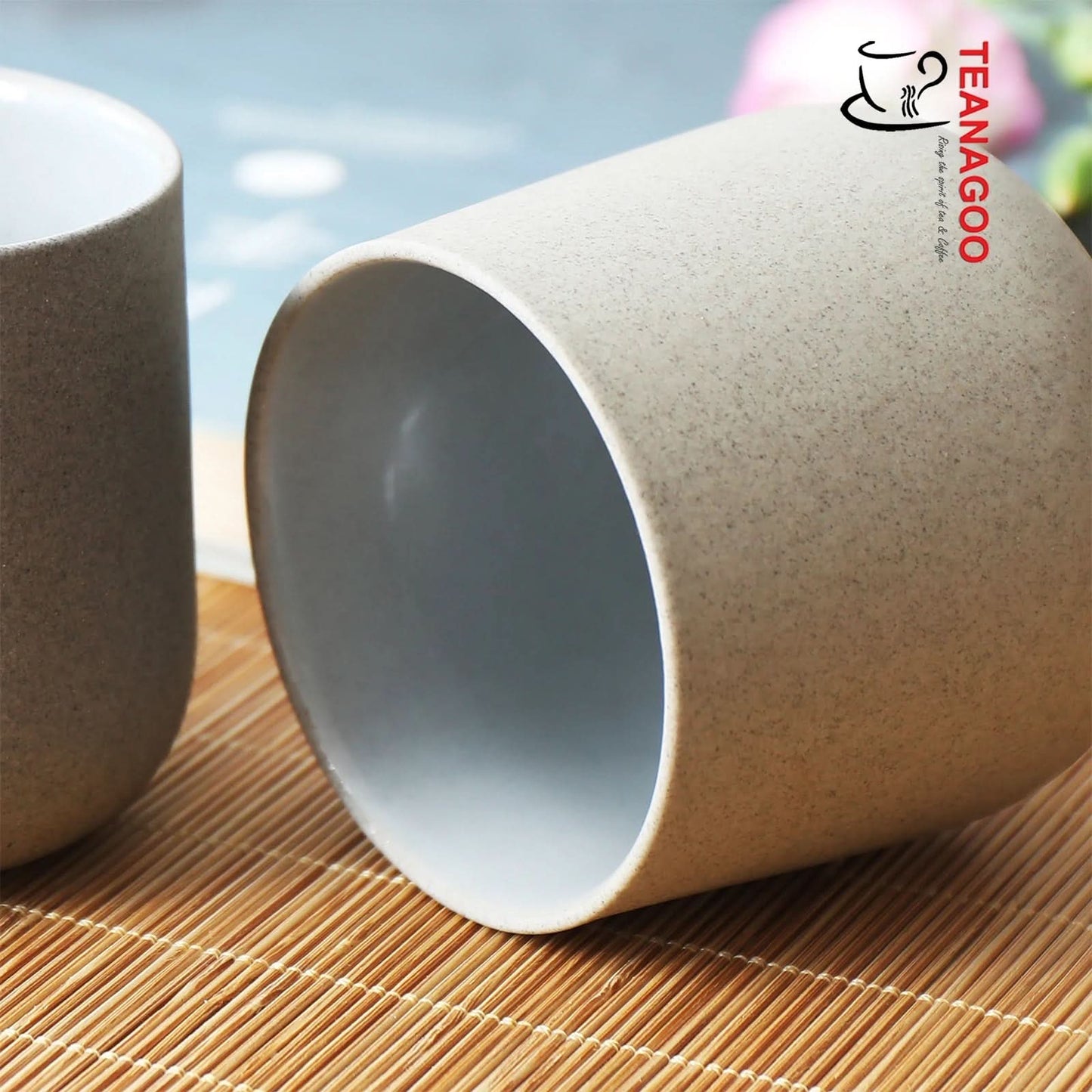 Natural Clay Tea Cups Set, 4pcs/box, Various Color