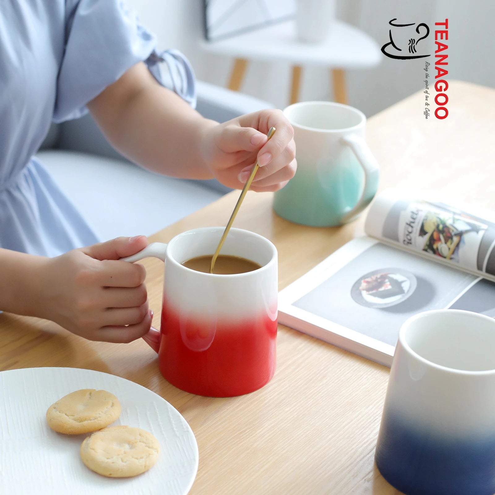 ONEMORE Coffee Mugs Set of 6, 16 oz Ceramic Mug with Handle for Tea Cocoa  Milk Juice Latte Cappuccin…See more ONEMORE Coffee Mugs Set of 6, 16 oz