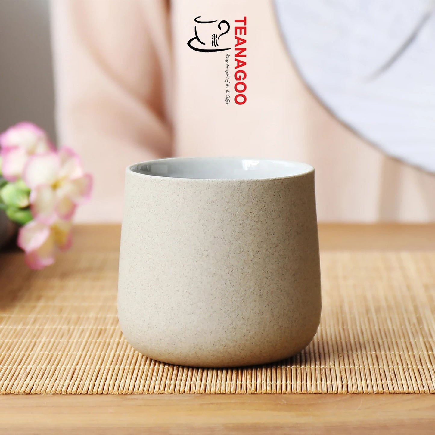 Japanese Style Green Tea Cup Handle-less Ceramic Coffee Mug Asian Porcelain  Tea Cups No Handle 