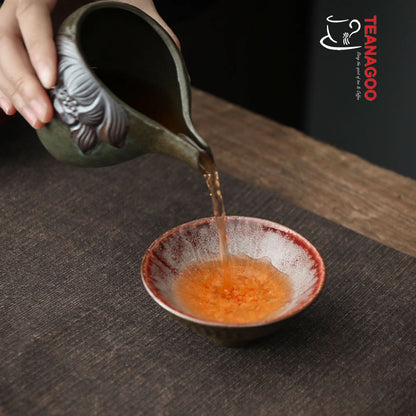 Ceramic Tea Cup Kiln Jianzhan Handmade Glaze Jian Ware