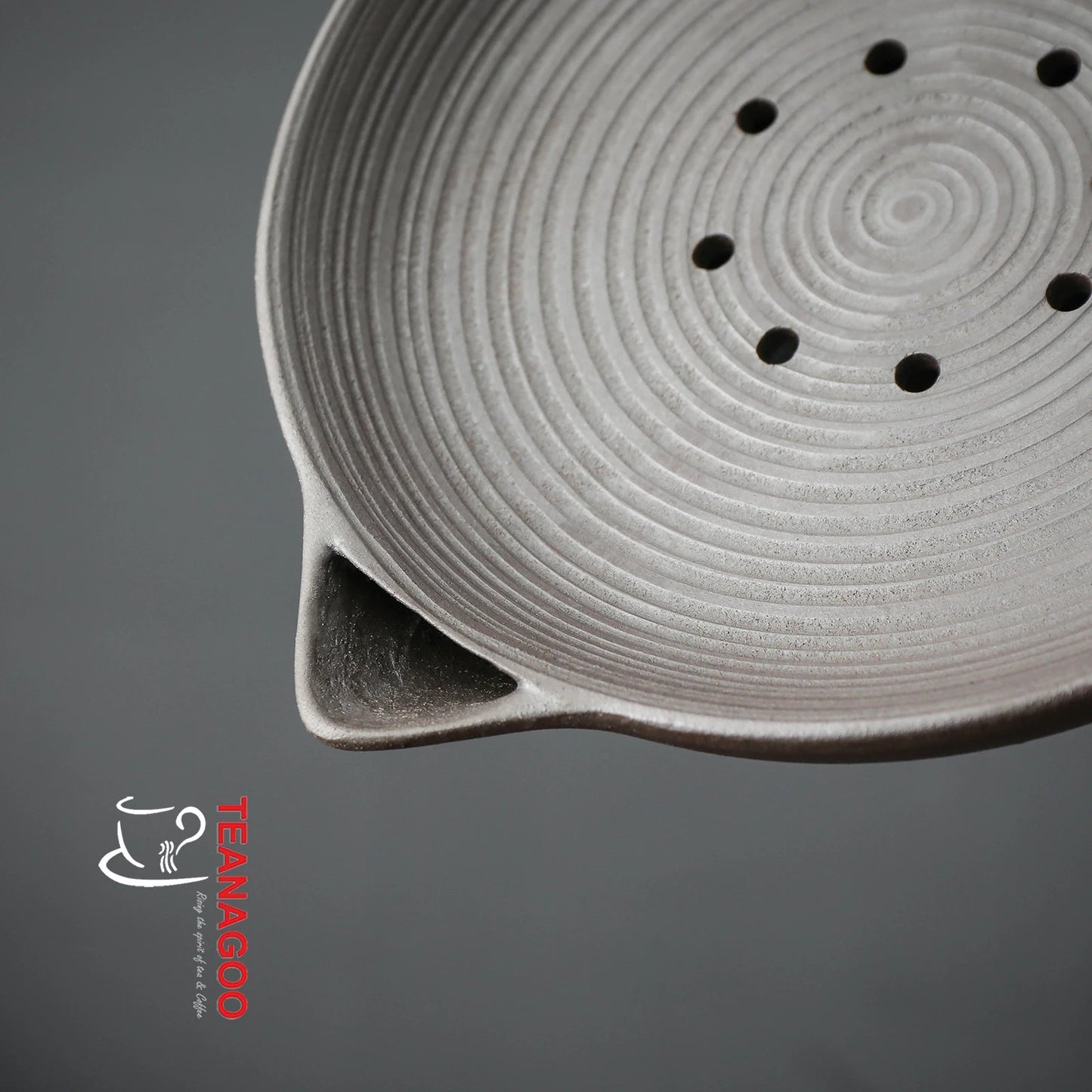 Ceramic Tea Strainer Handmade Pottery Teapot Saucer Teaware