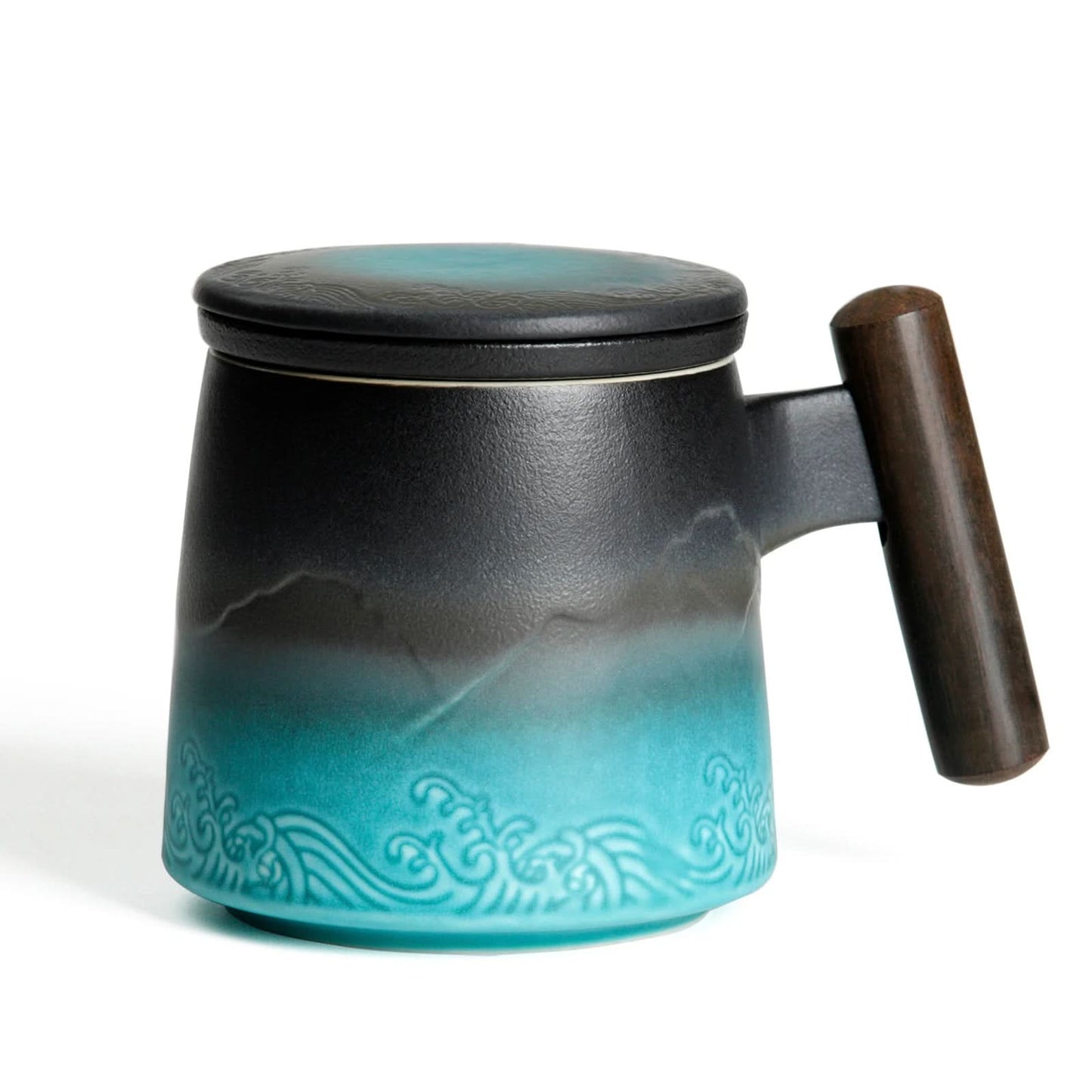 Mountain and Seawave Infusion Mug