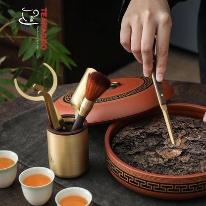 Chinese Tea Ceremony New Kungfu Tea Set Accessories Natural Tea Tool Set 6pcs