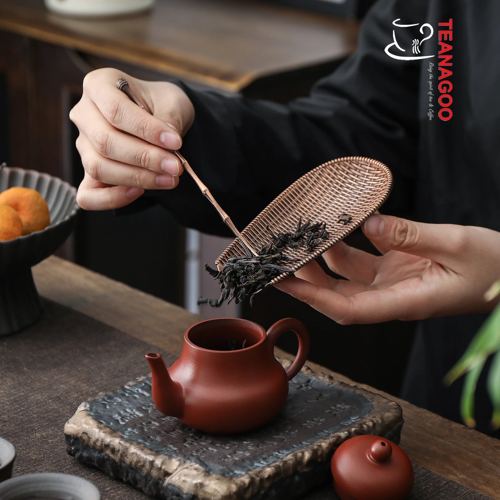 Tea Spoon Tea Holder Chinese Traditional Kongfu Copper Tea Accessories Tools