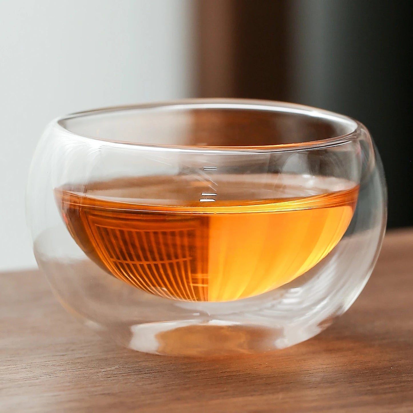 Double Wall Glass Teacup Handmade Anti-Heat Gongfu Teaware