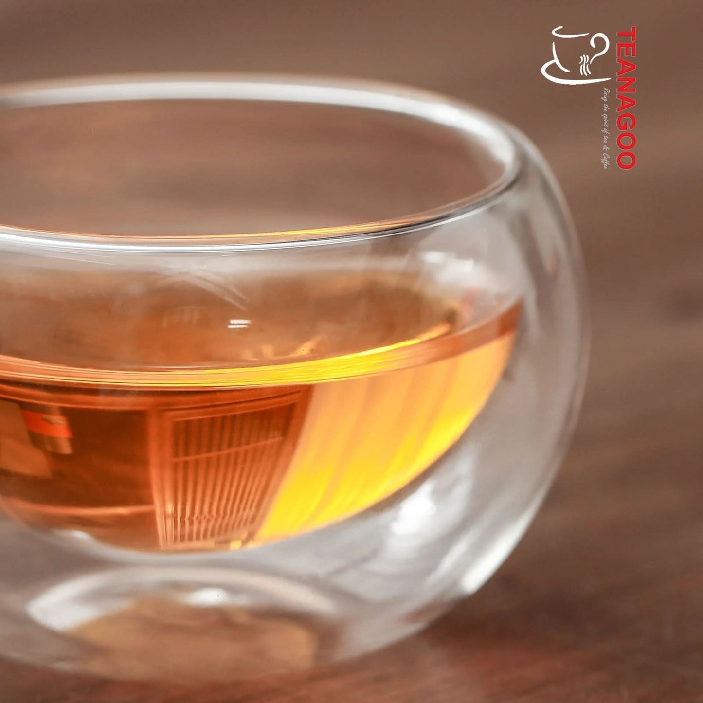 Double Wall Glass Teacup Handmade Anti-Heat Gongfu Teaware