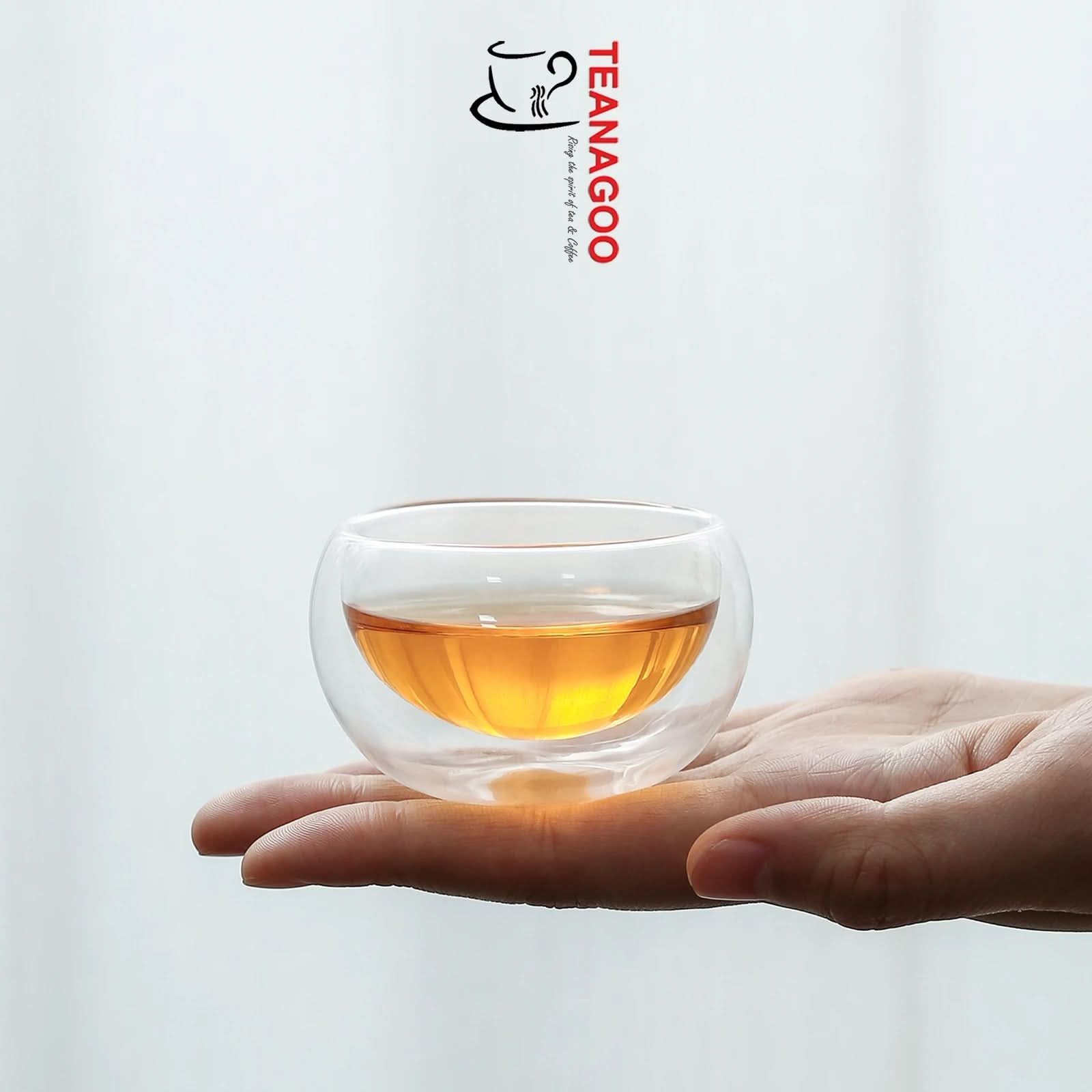 Double Wall Glass Teacup Handmade Anti-Heat Gongfu Teaware