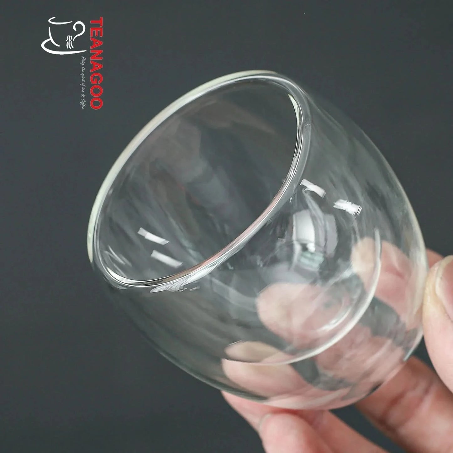 Double Wall Insulated and Anti-scalding Glass Tea Cup 75ml