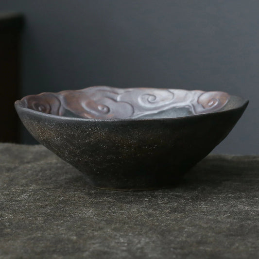 Gilt Iron Glaze Ceramic Tea Cup Handmade Teacup Jian Ware