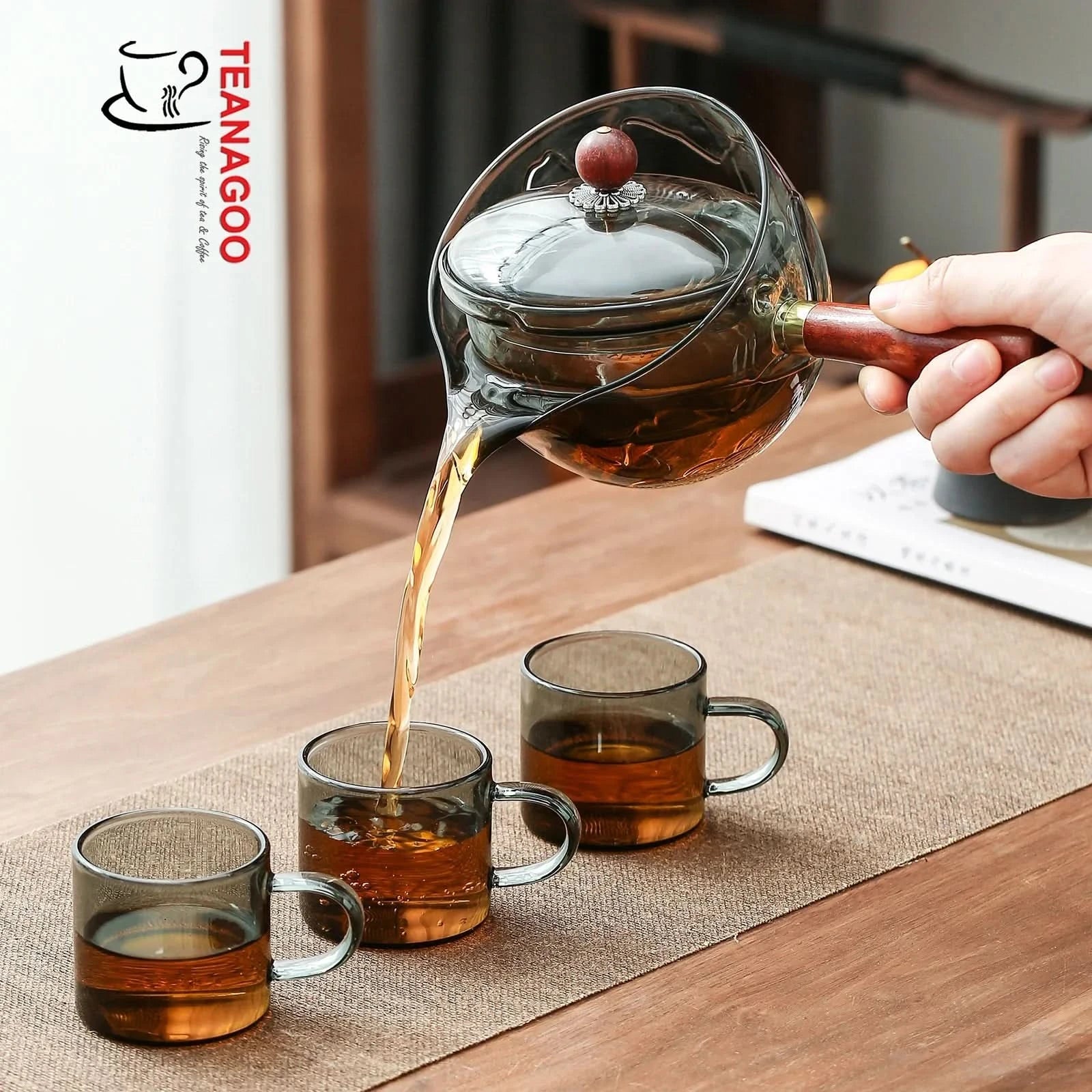 Glass tea kettle with infuser clearance