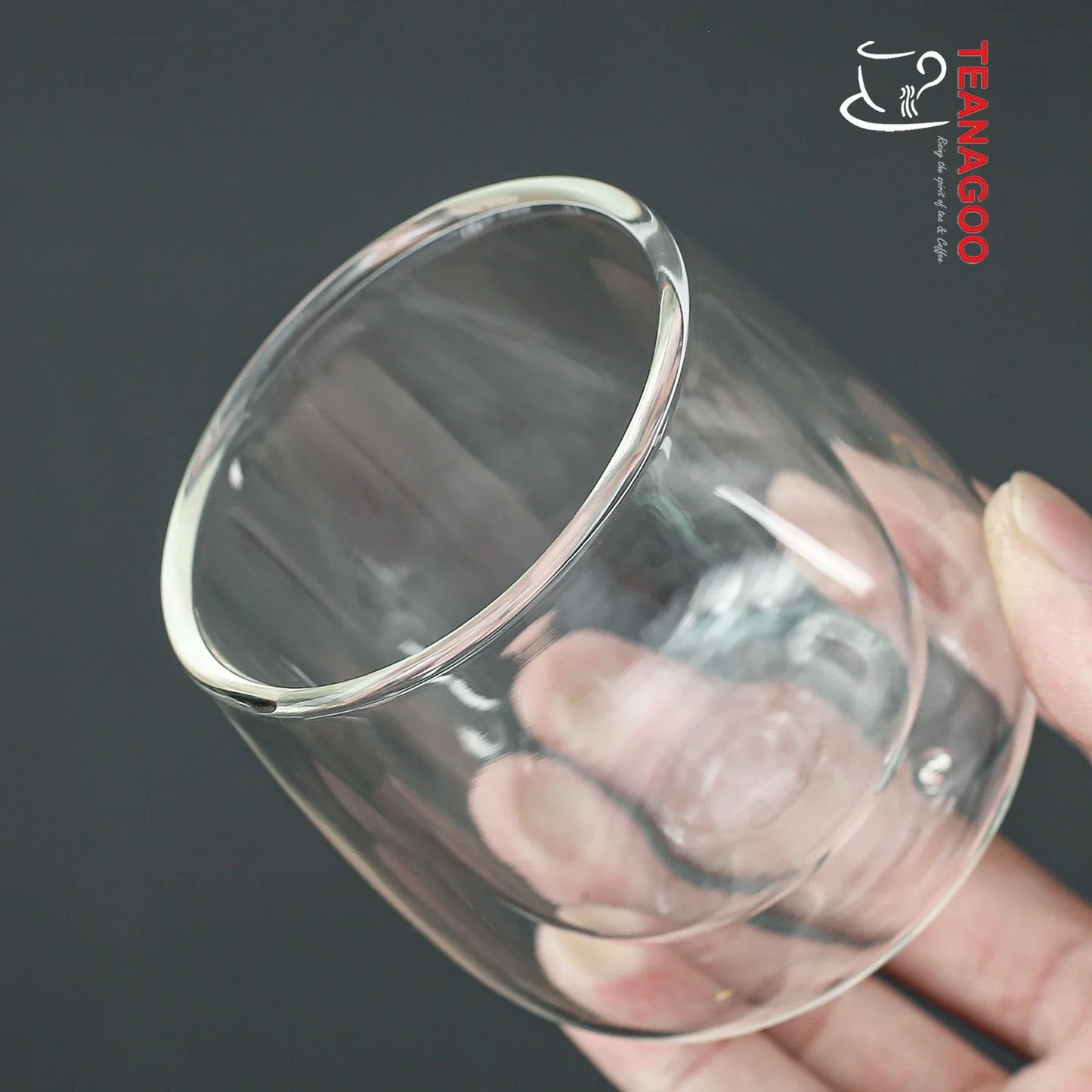 Handcrafted Double Wall Anti-scalding Glass Tea Cup