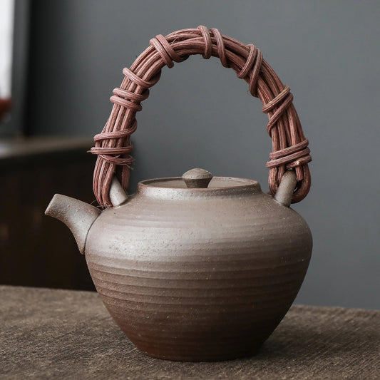 Handcrafted Pottery Clay Teapot 185ml Ceramic Tea Accessory