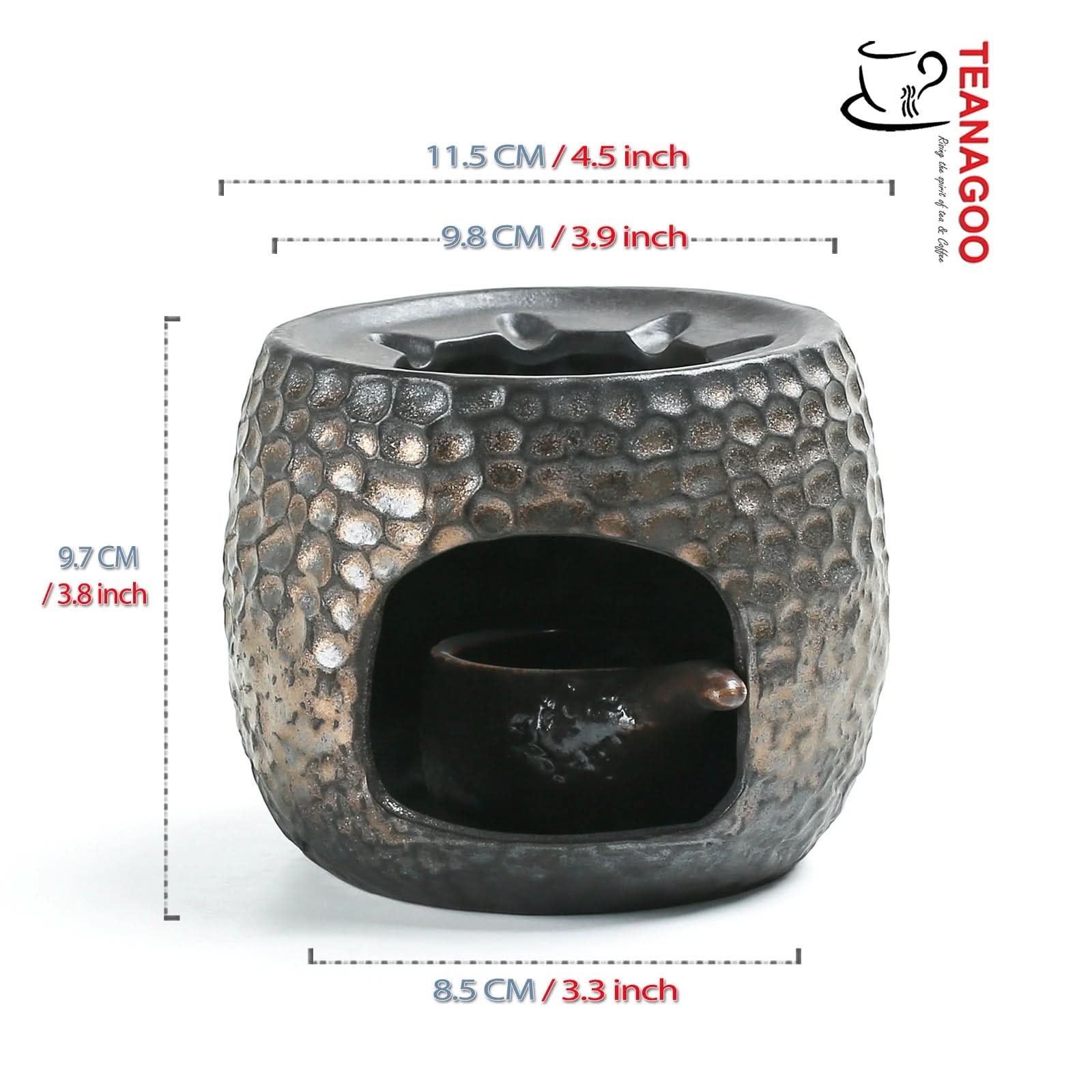 TEANAGOO Ceramic Gilt Iron Glazed Teapot Warmer