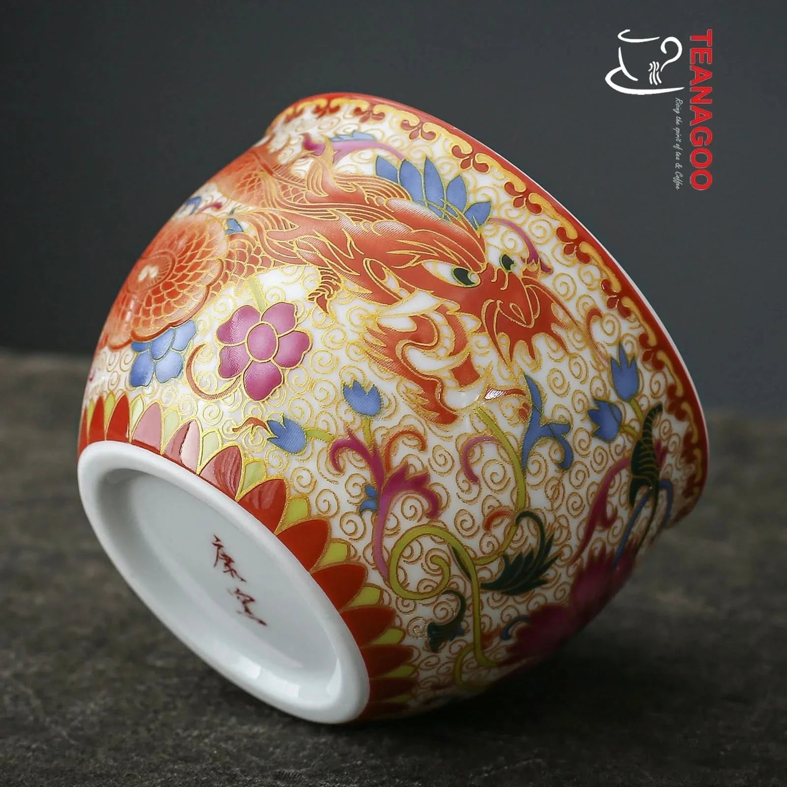 Handmade Chinese Porcelain Teacup Enamel Ceramic cup 120ml