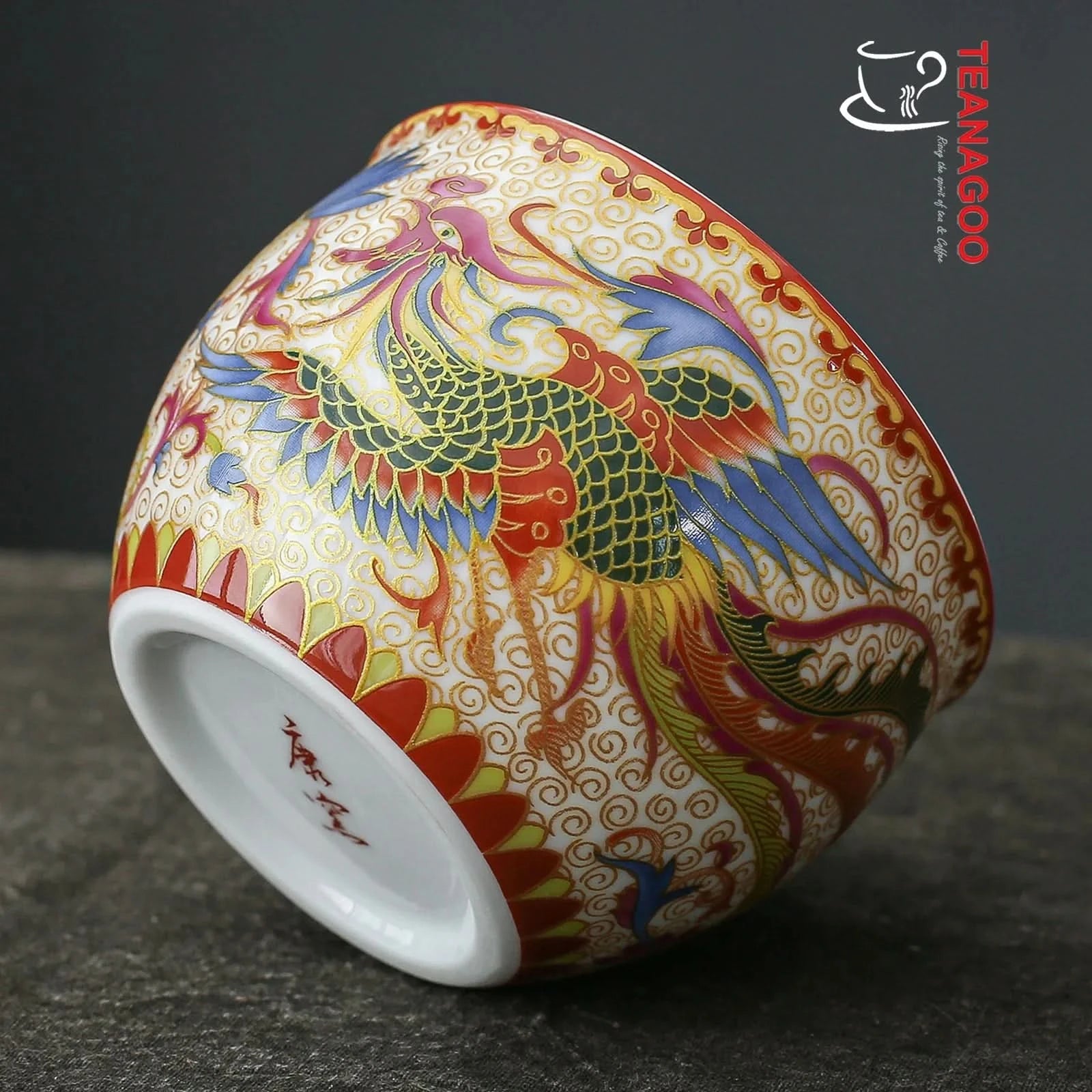 Handmade Chinese Porcelain Teacup Enamel Ceramic cup 120ml