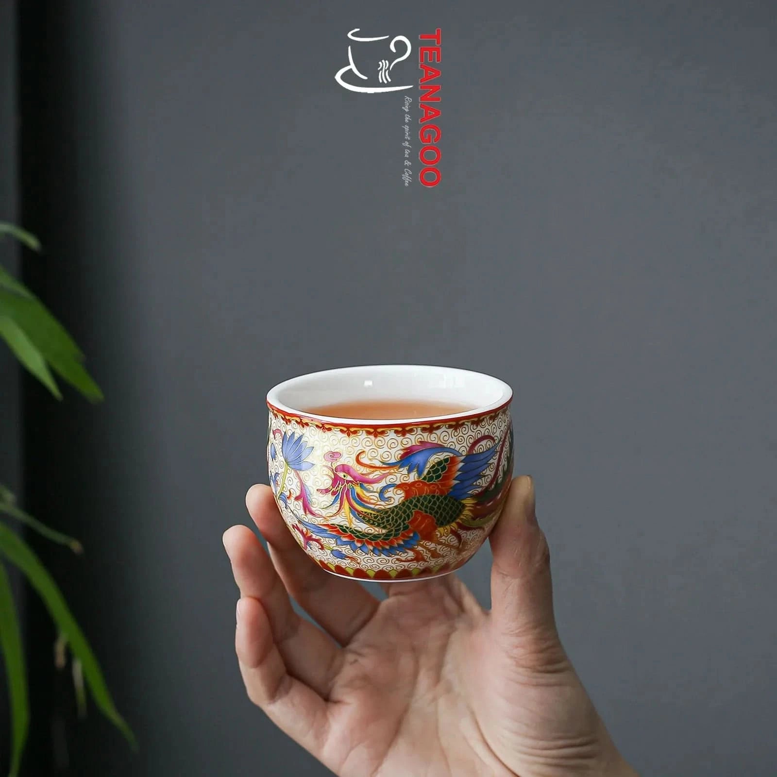 Handmade Chinese Porcelain Teacup Enamel Ceramic cup 120ml