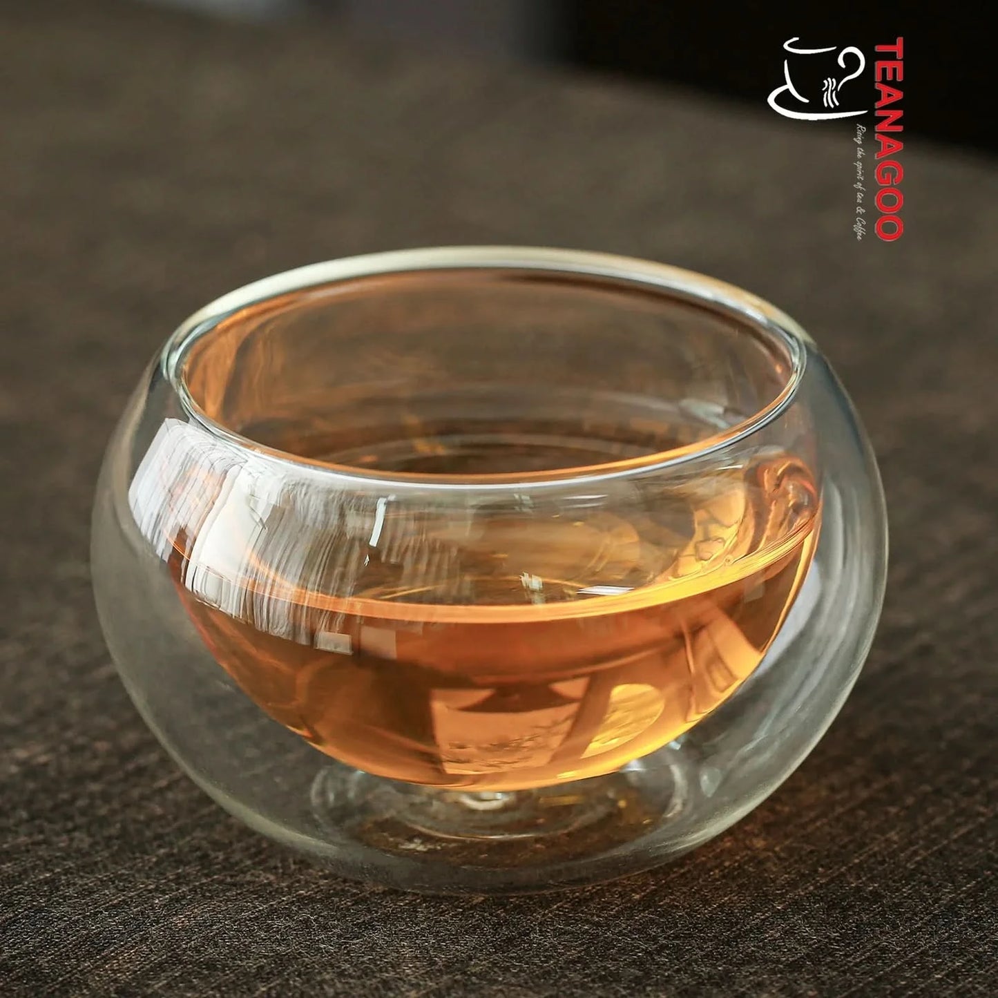 Handmade Double Wall Glass Prevent Burns Teacups as Gifts