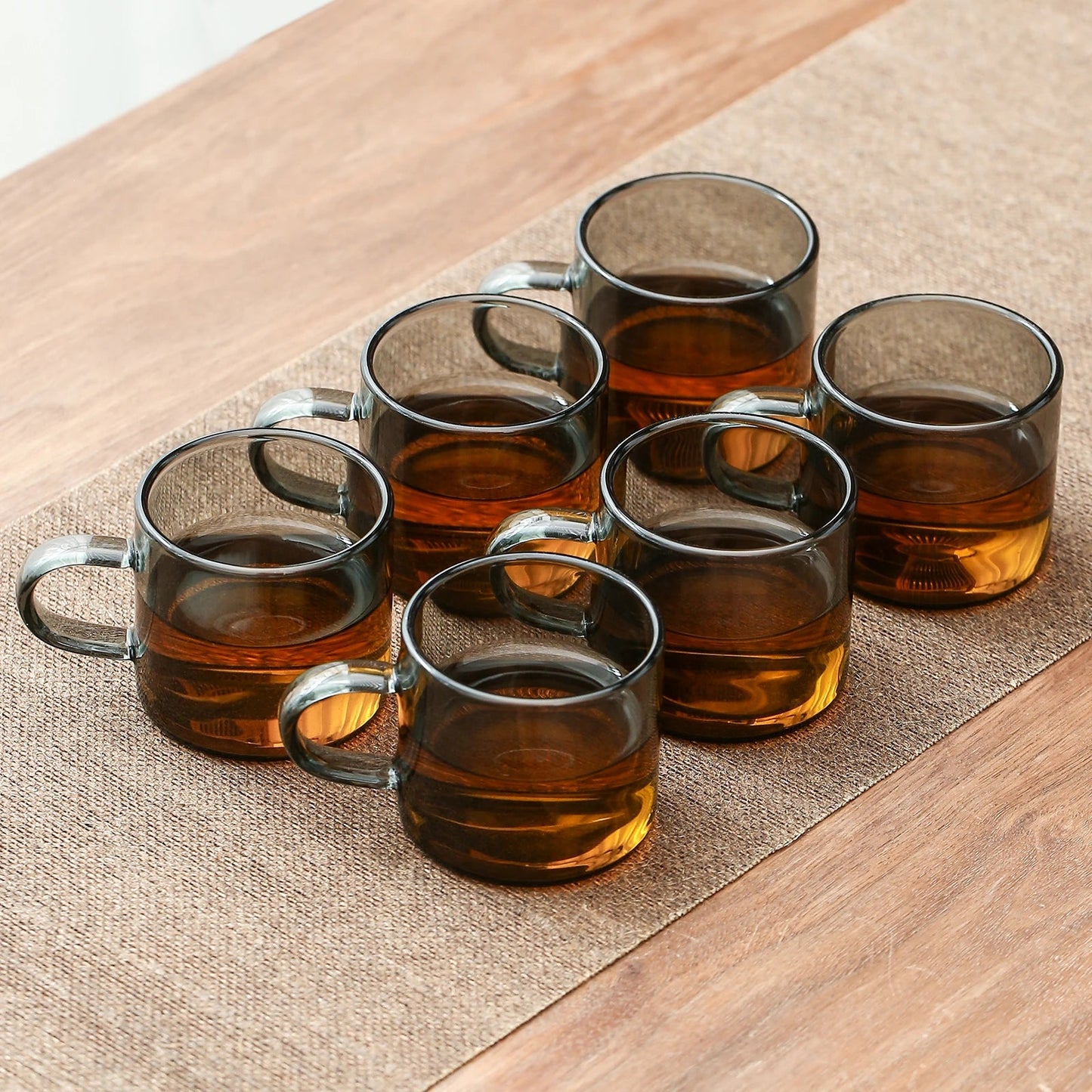 Handmade Glass Gongfu Teacups Set