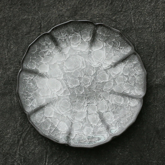 Handmade Ice-cracked Ru Kiln Ceramic Cup Saucer Jian Ware