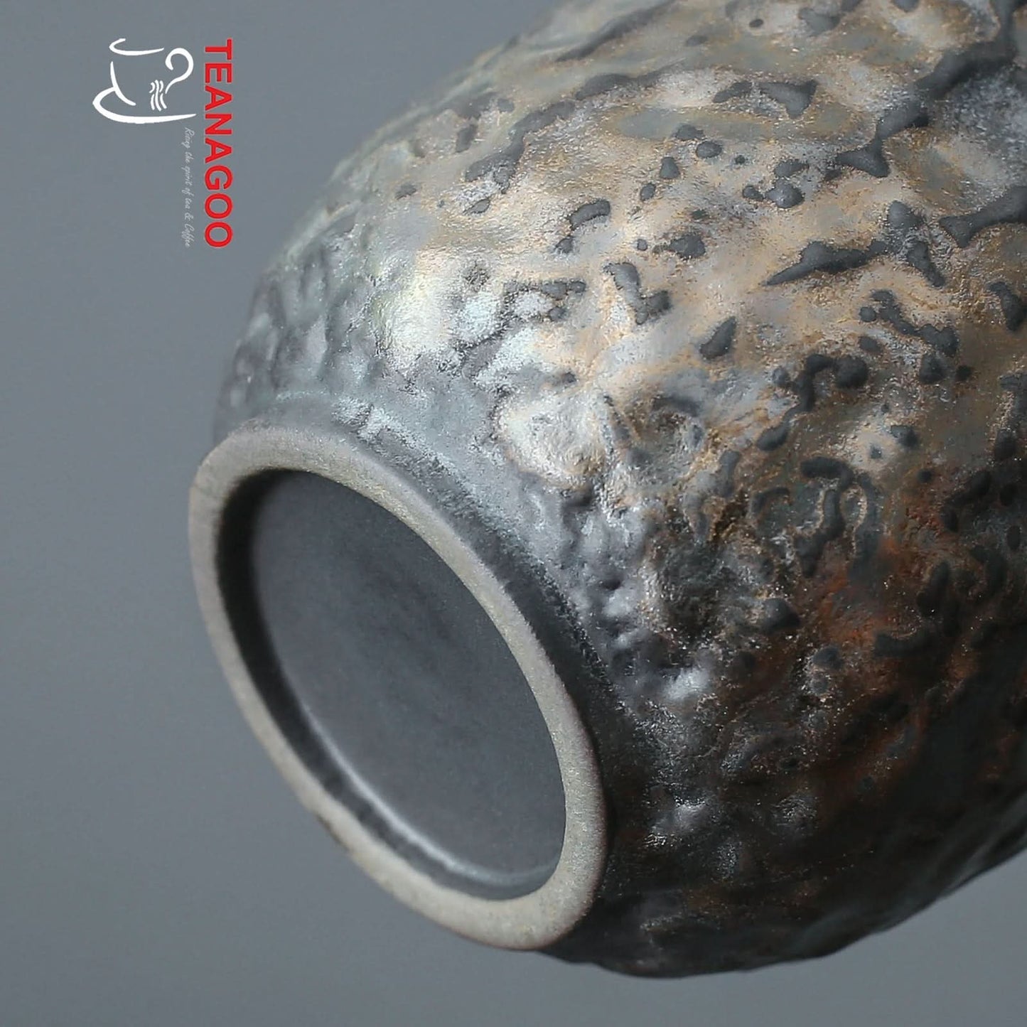 Handmade Japanese Style Glazed Pottery Fair Cup with Handle
