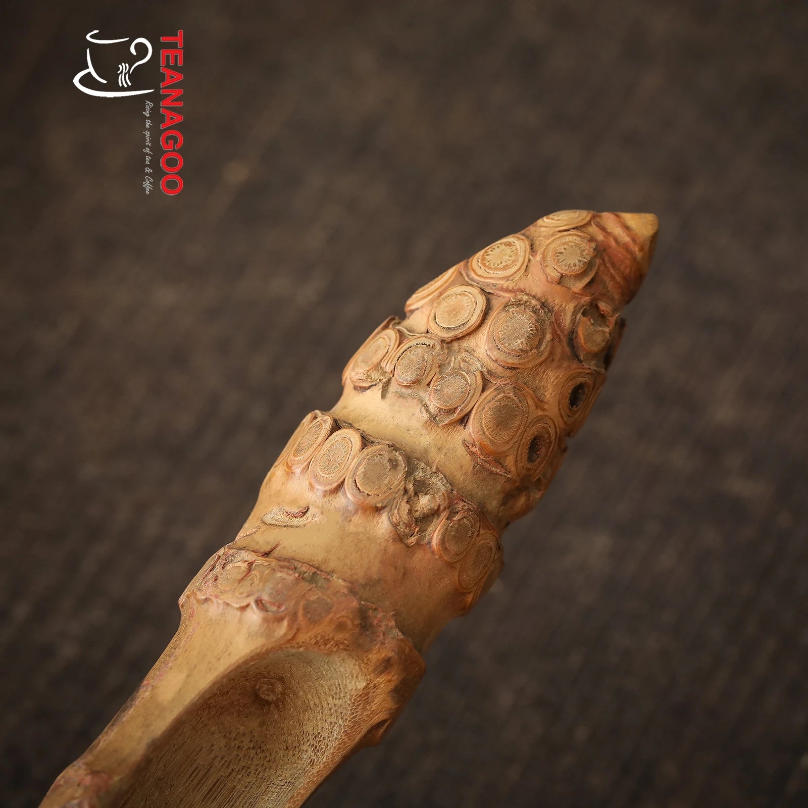 Handmade Log Bamboo Root Cha He Tea Holder Tea Accessories