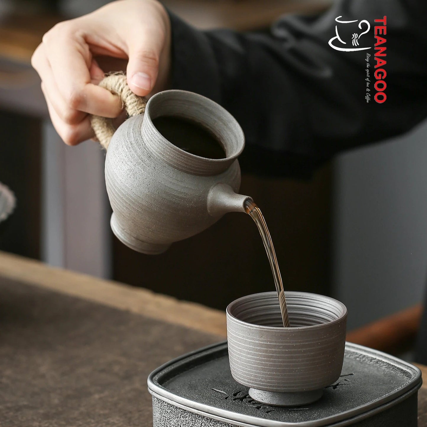 Handmade Pottery Fair Cup 160ml Clay Tea Ware Tea Accessory