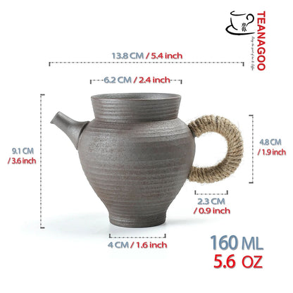 Handmade Pottery Fair Cup 160ml Clay Tea Ware Tea Accessory