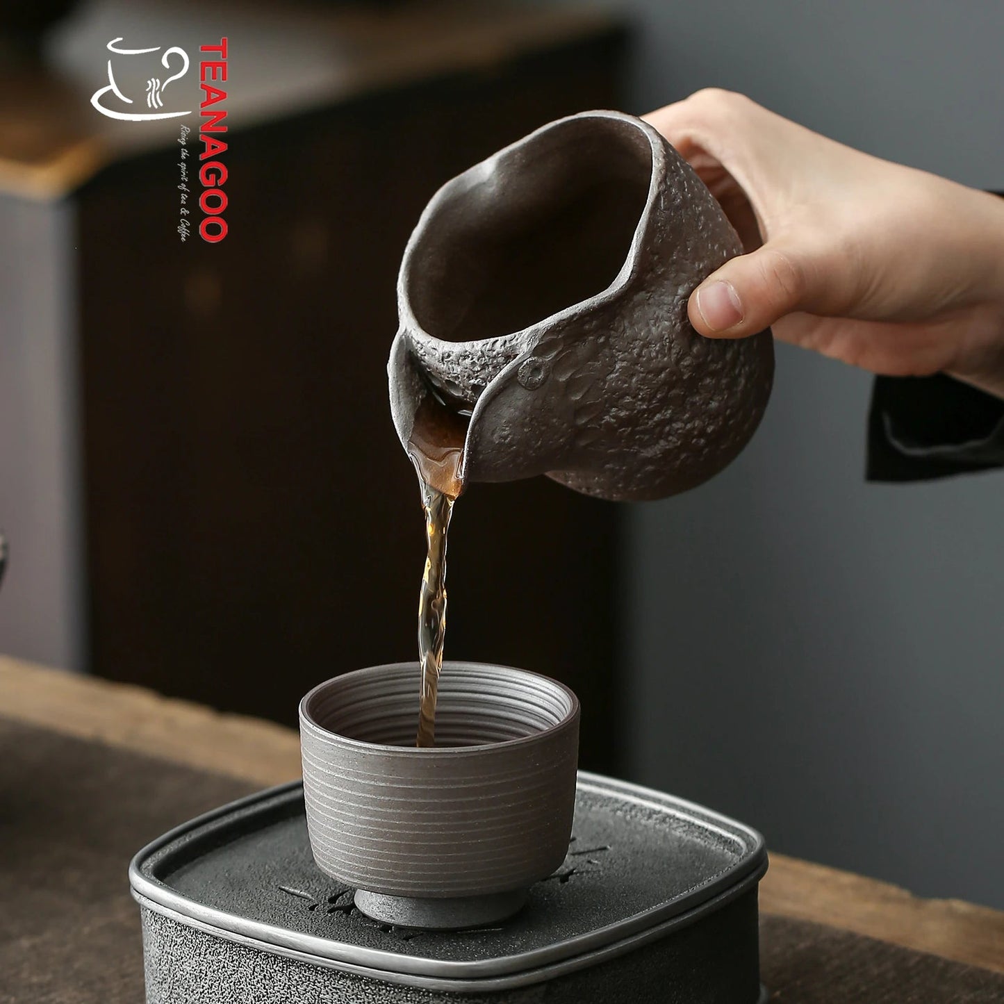 Handmade Pottery Fair Cup 200ml Clay Tea Ware Tea Accessory