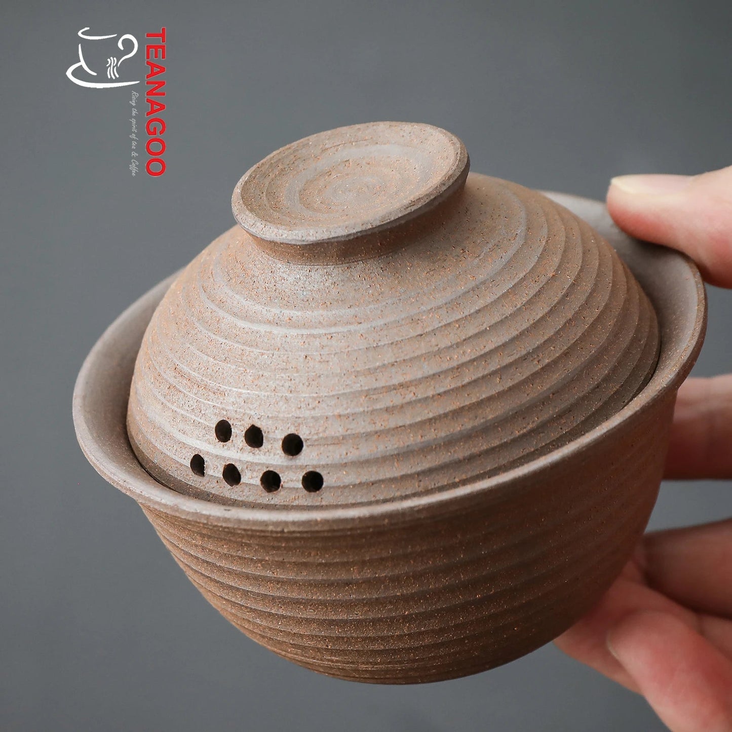 Handmade Pure Clay Gaiwan Ceramic Tea Bowl Gongfu Teaware
