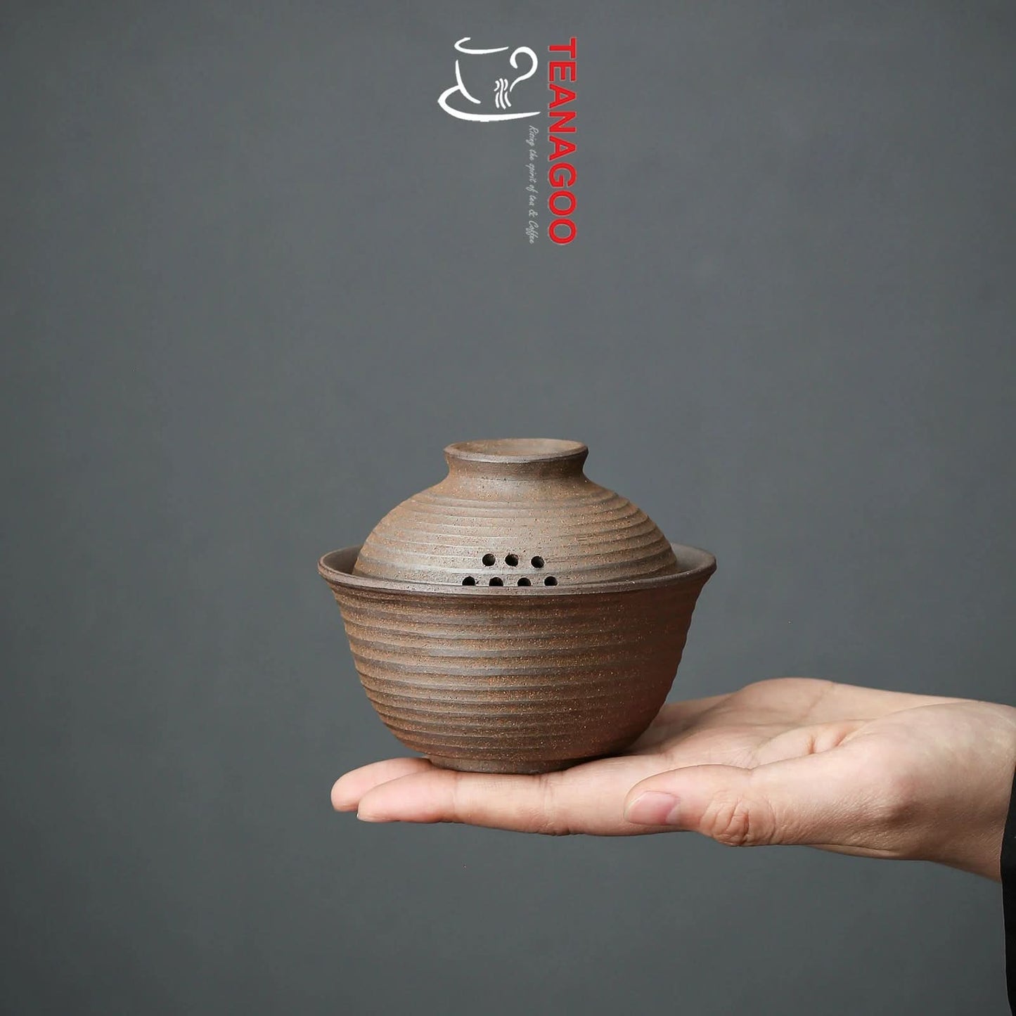 Handmade Pure Clay Gaiwan Ceramic Tea Bowl Gongfu Teaware