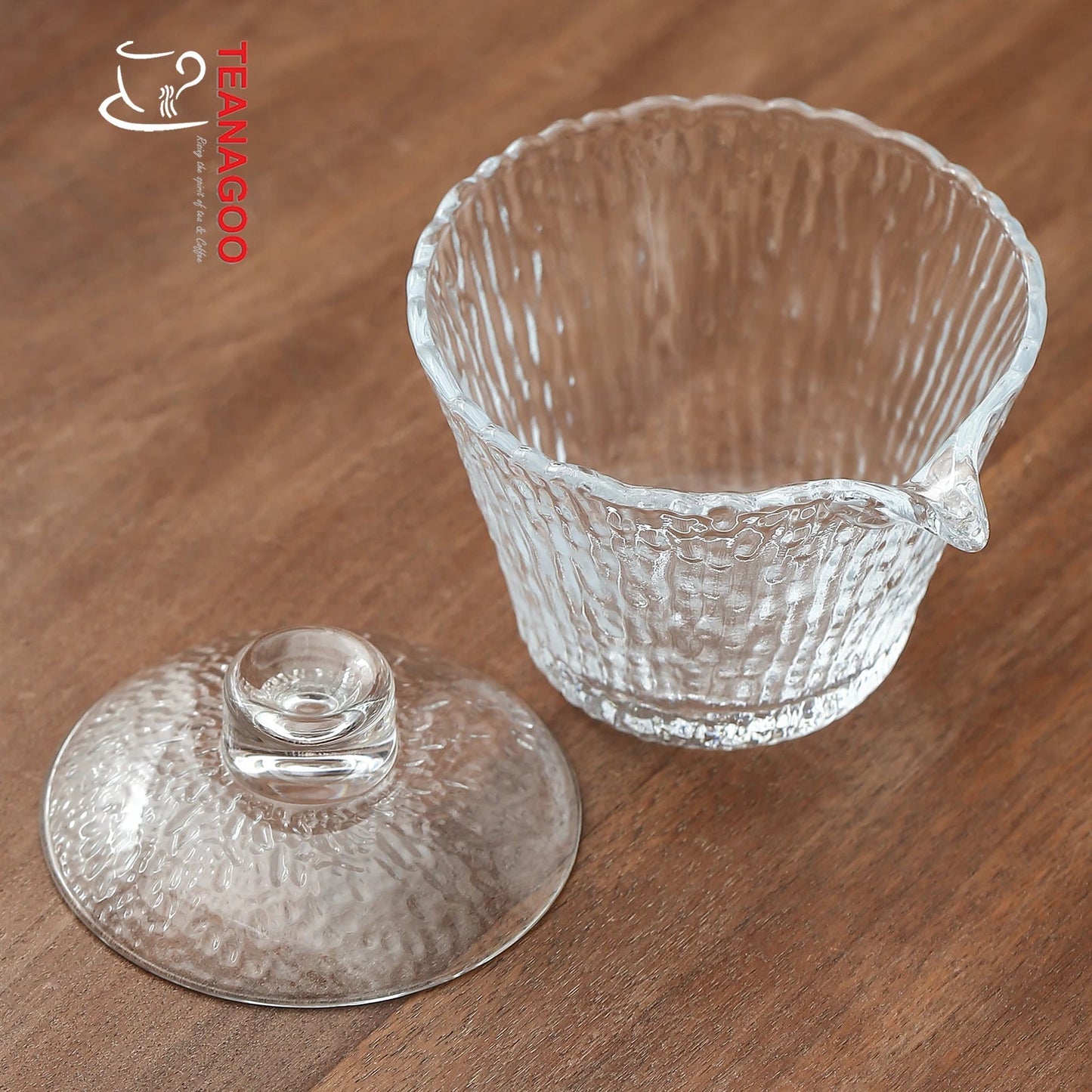 Handmade Pyrex Glass Gaiwan 150ml Teaware Cover Bowl