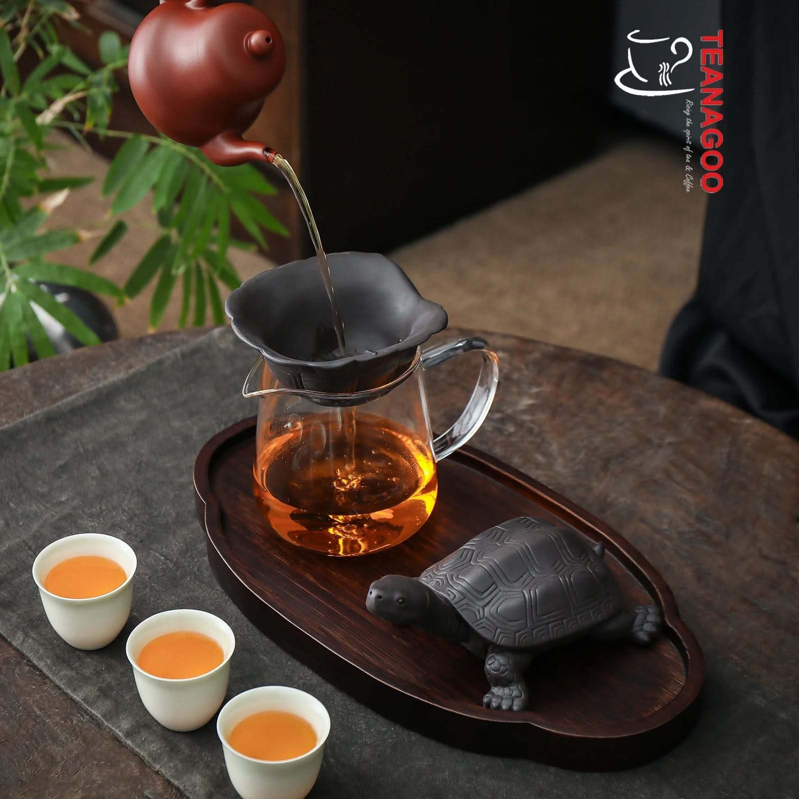 Handmade Tea Strainer and Holder Tea Set Creative Pottery Tea Accessories Teaware